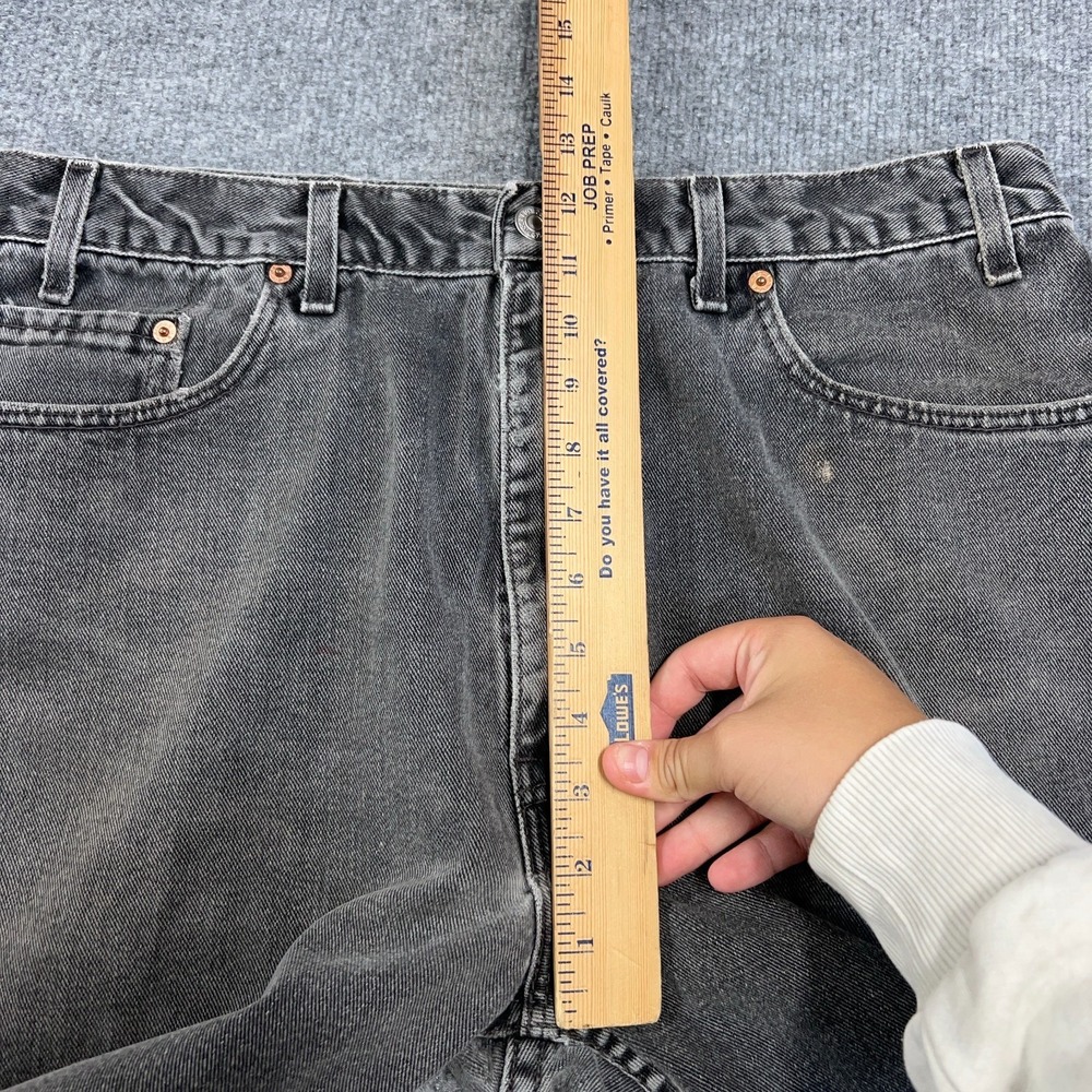 Vintage Levis 505 Jean Men 34x30 Black Regular Straight Fade Made in USA 90s Y2K - Picture 4 of 10